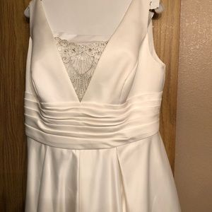 Satin wedding dress